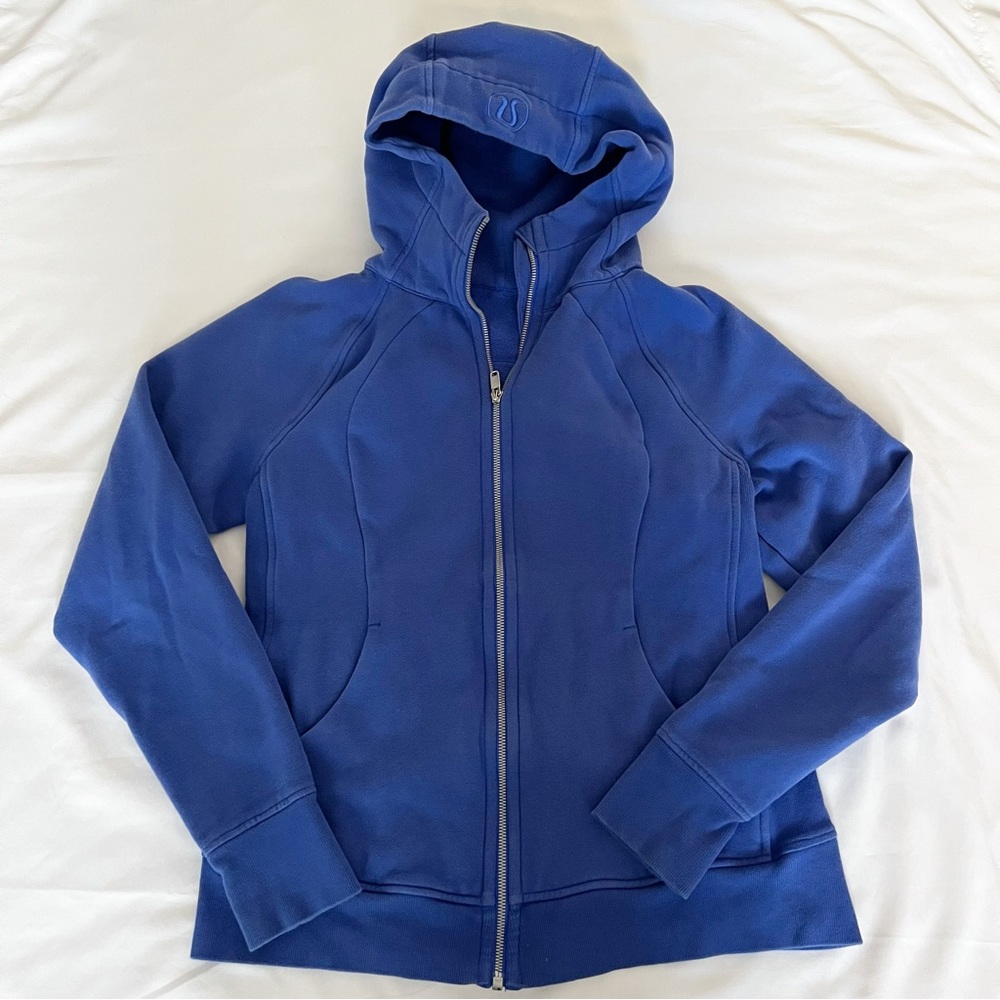 Lululemon scuba full zip hoodie blue women’s size 12